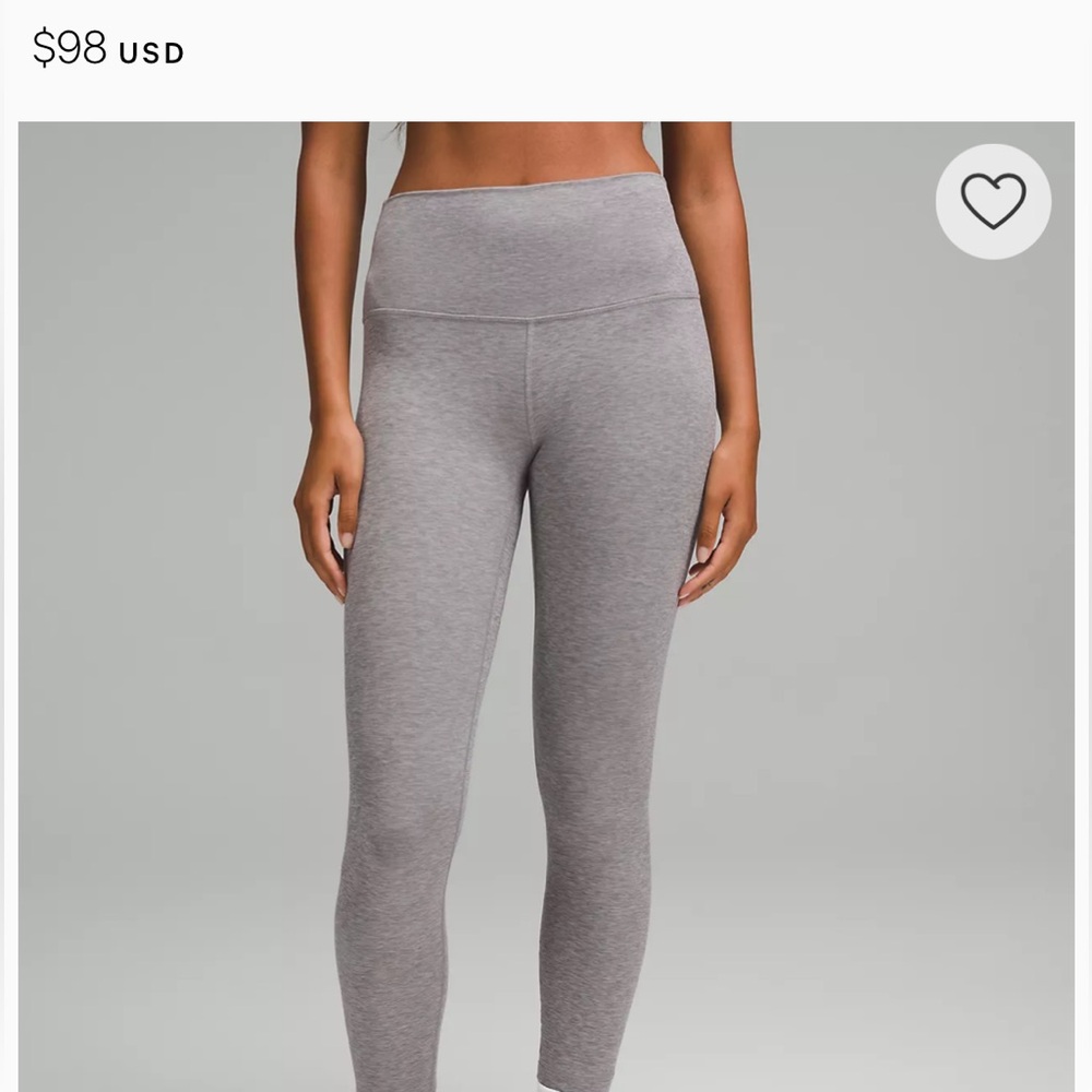 Heather Gray Lulu Lemon Cropped Leggings